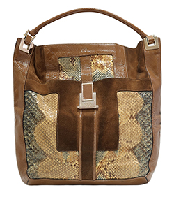 Perry Hobo L, Python/Patent, Brown, 2*